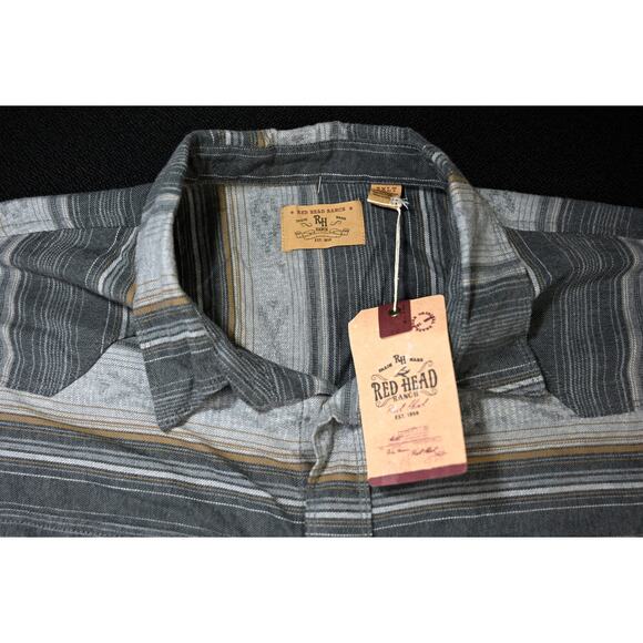 Lot of 2 Men's Long Sleeve Button Down Shirts Ariat/Red Head Ranch XXL/2XLT - Picture 8 of 12